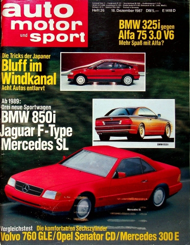 Deckblatt Auto Motor und Sport (26/1987)